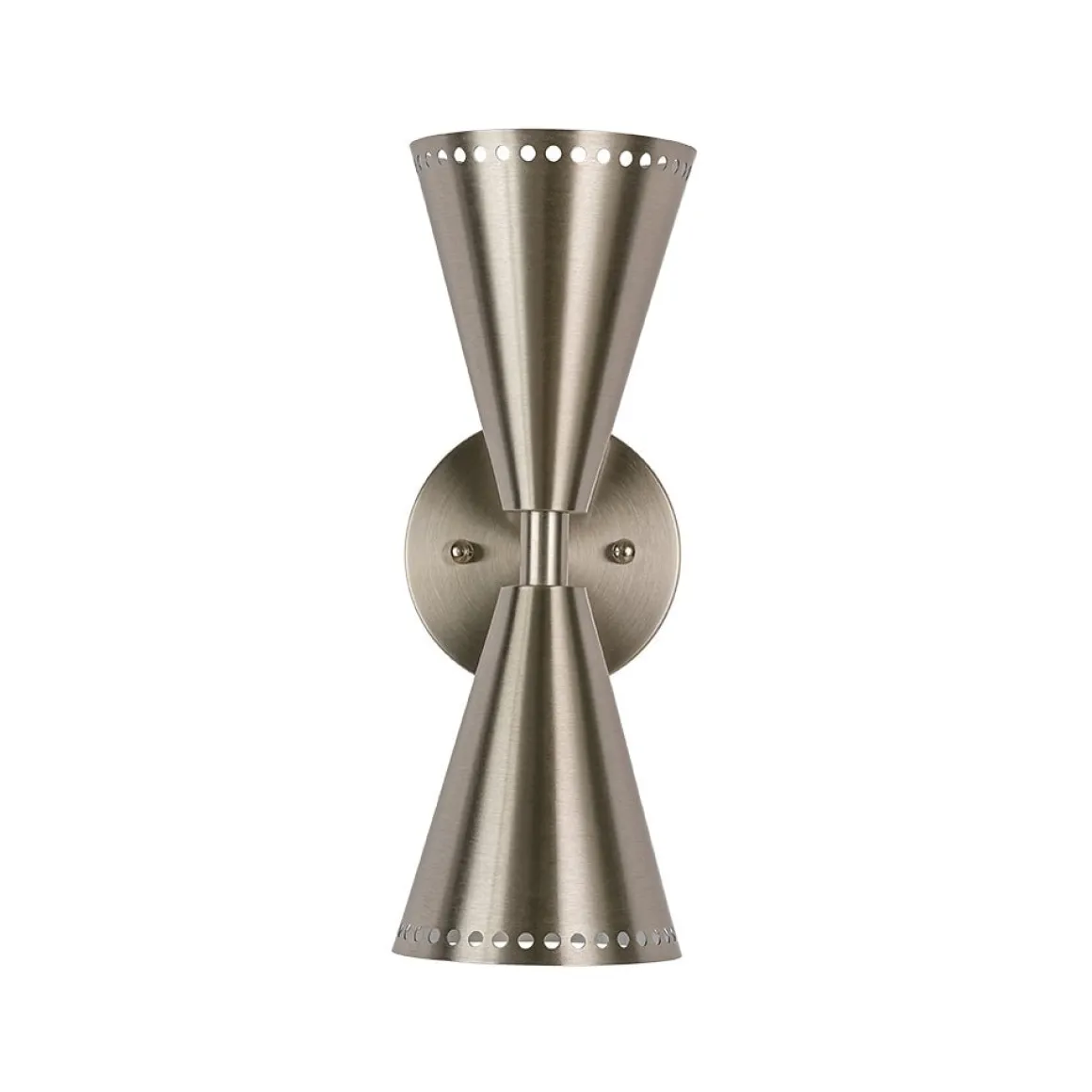 Mid-Century Modern 2-Light Up Down Cone Wall Sconce
