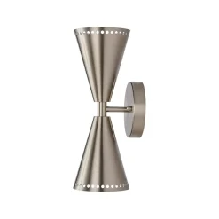 Mid-Century Modern 2-Light Up Down Cone Wall Sconce