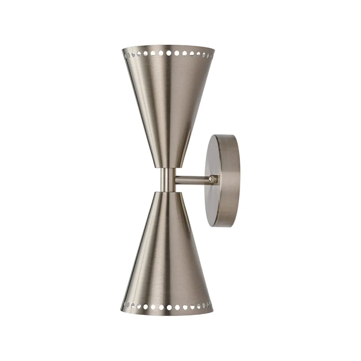 Mid-Century Modern 2-Light Up Down Cone Wall Sconce