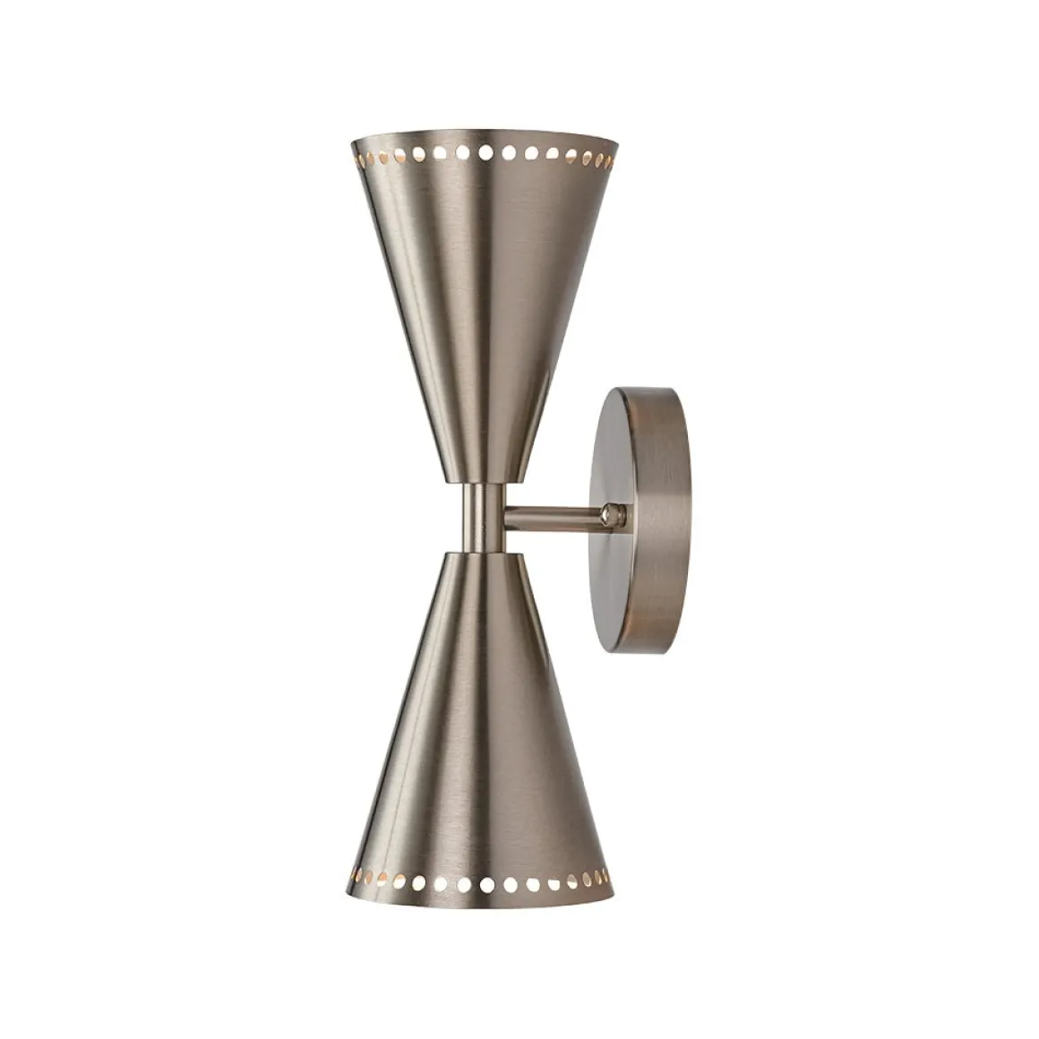 Mid-Century Modern 2-Light Up Down Cone Wall Sconce