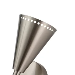 Mid-Century Modern 2-Light Up Down Cone Wall Sconce
