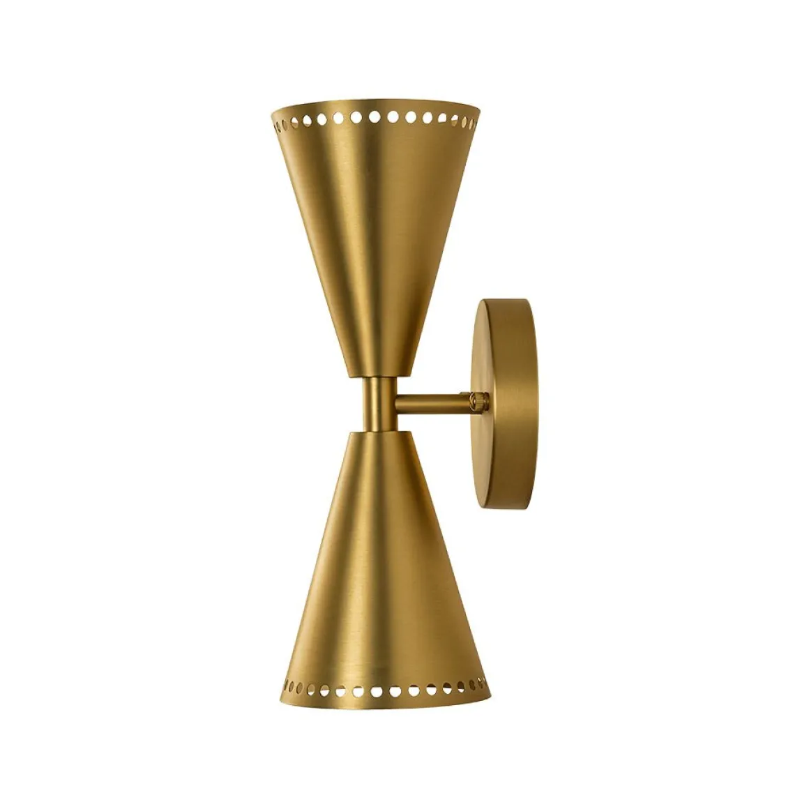 Mid-Century Modern 2-Light Up Down Cone Wall Sconce