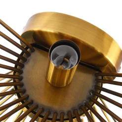 Mid-century Modern Starburst Brass Wall Sconce