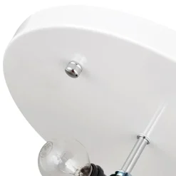 Mid-Century Modern White Flush Mount Light