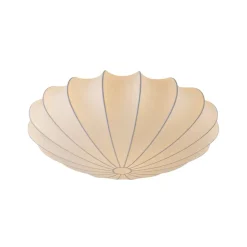 Mid-Century Modern White Flush Mount Light