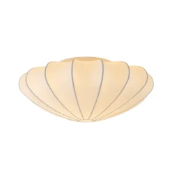 Mid-Century Modern White Flush Mount Light