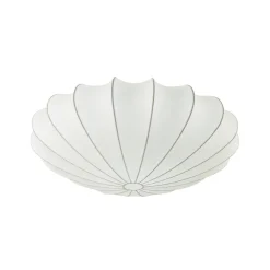 Mid-Century Modern White Flush Mount Light