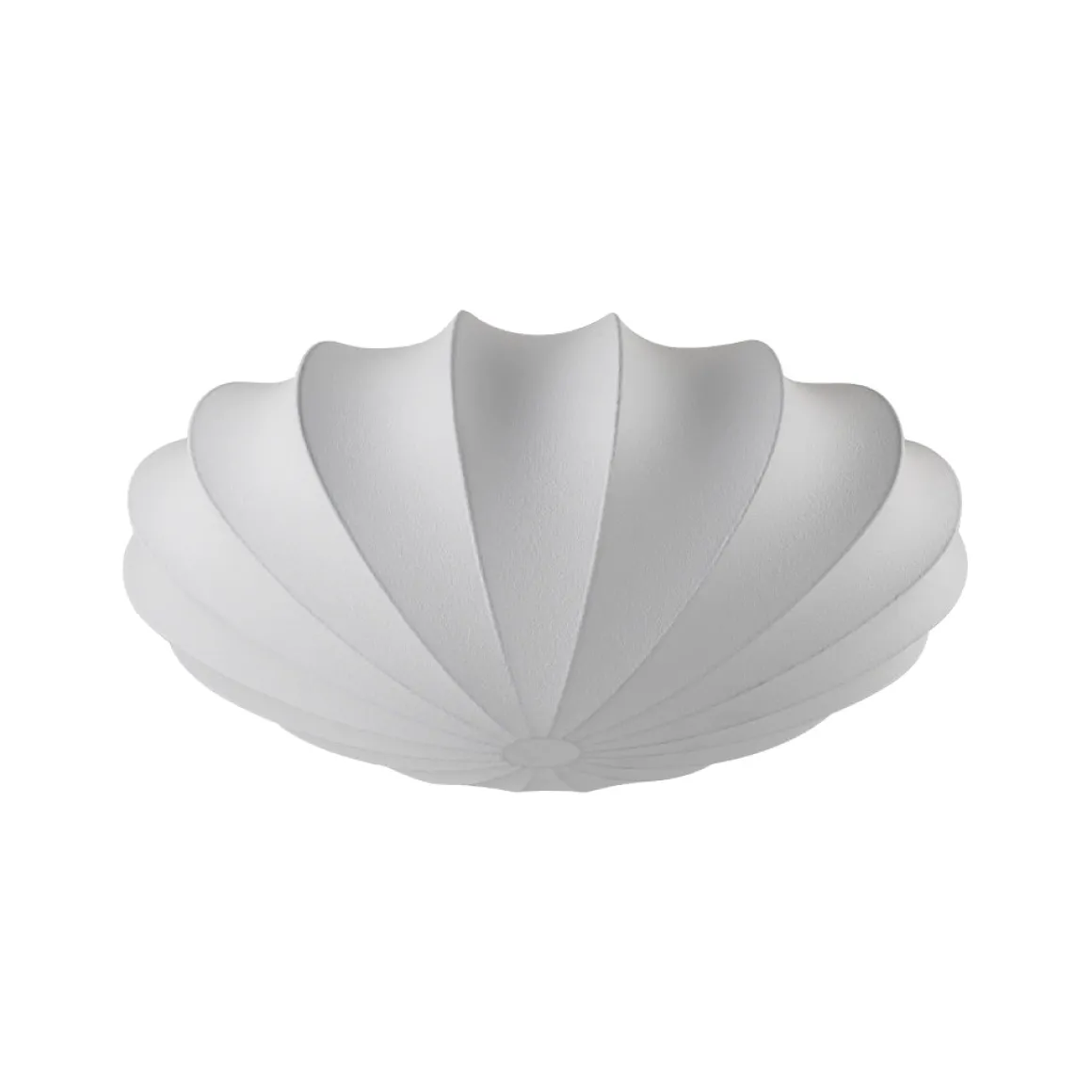 Mid-Century Modern White Flush Mount Light
