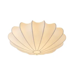 Mid-Century Modern White Flush Mount Light