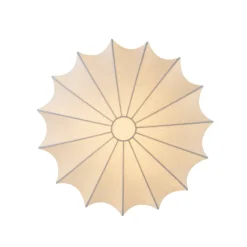 Mid-Century Modern White Flush Mount Light