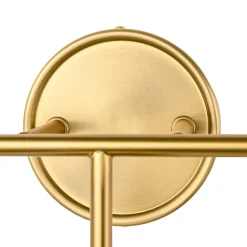 Mid-century Shine Opal Glass Globe Brass Vanity Light