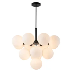 Milky Glass Cluster Bubble Chandelier