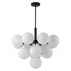 Milky Glass Cluster Bubble Chandelier