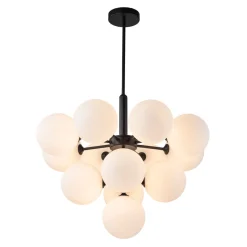 Milky Glass Cluster Bubble Chandelier