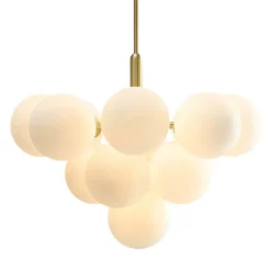 Milky Glass Cluster Bubble Chandelier