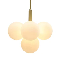 Milky Glass Cluster Bubble Chandelier