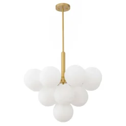 Milky Glass Cluster Bubble Chandelier