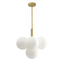 Milky Glass Cluster Bubble Chandelier