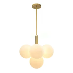 Milky Glass Cluster Bubble Chandelier