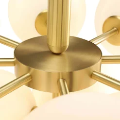 Milky Glass Cluster Bubble Chandelier