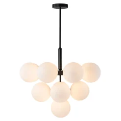 Milky Glass Cluster Bubble Chandelier