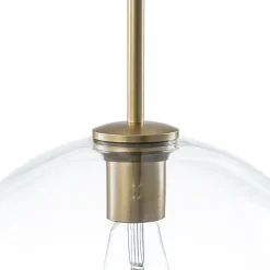 Minimalist Cluster Clear Glass Globe 3-Light Pendant