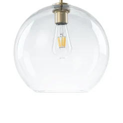 Minimalist Cluster Clear Glass Globe 3-Light Pendant