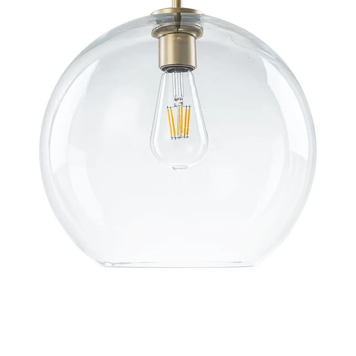 Minimalist Cluster Clear Glass Globe 3-Light Pendant