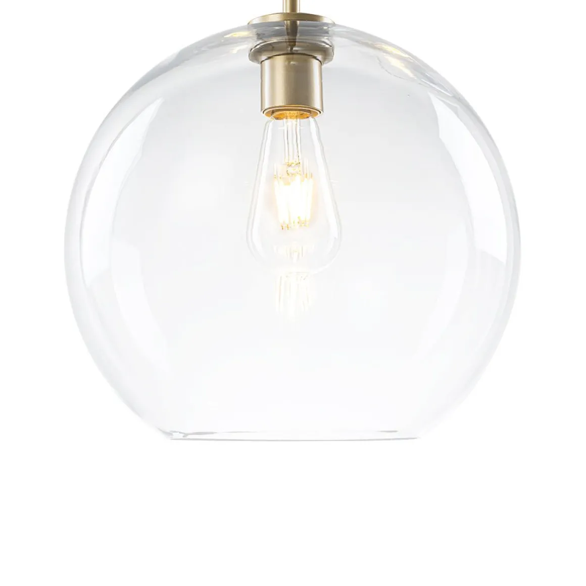 Minimalist Cluster Clear Glass Globe 3-Light Pendant
