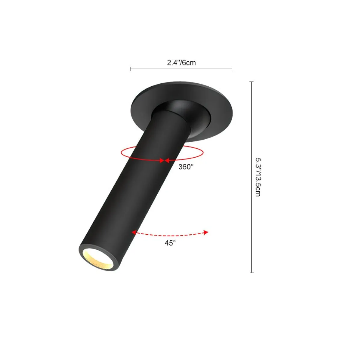 Minimalist Cylinder LED Track Light