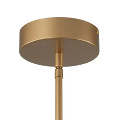 Minimalist Dimmable LED Black Gold Square Kitchen Pendant