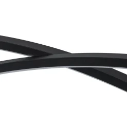Minimalist Dimmable LED Black Arched Island Chandelier
