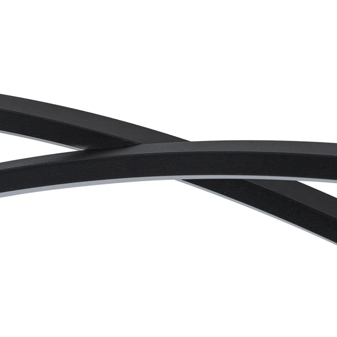 Minimalist Dimmable LED Black Arched Island Chandelier