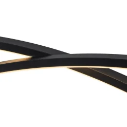 Minimalist Dimmable LED Black Arched Island Chandelier