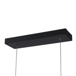 Minimalist Dimmable LED Black Arched Island Chandelier