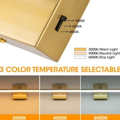 Minimalist Dimmable LED Linear Vanity Sconce Picture Light