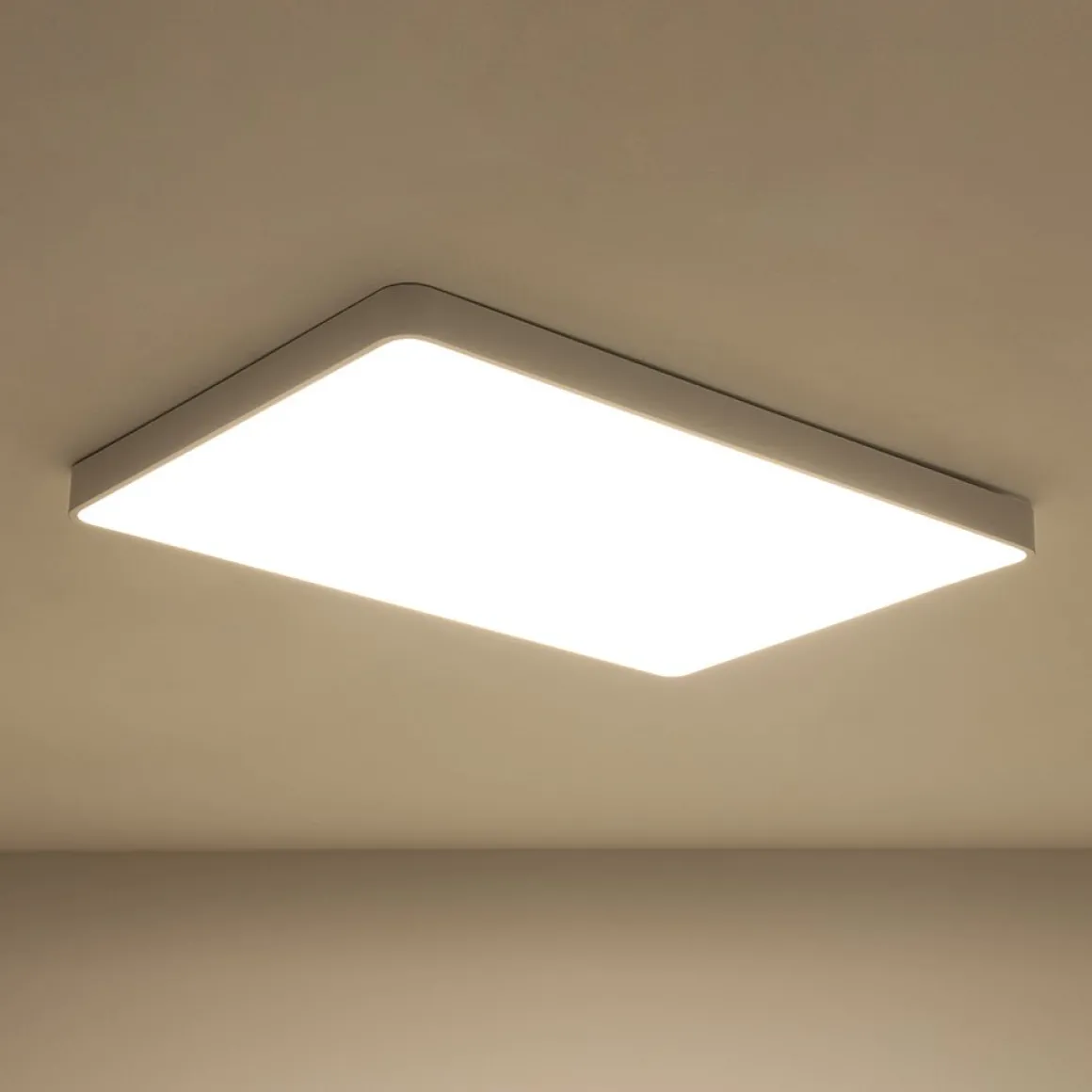 Minimalist Dimmable LED Rectangle Flush Mount Ceiling Light
