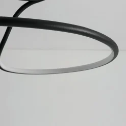 Minimalist Dimmable LED Ribbon Semi Flush Mount DIP Switch
