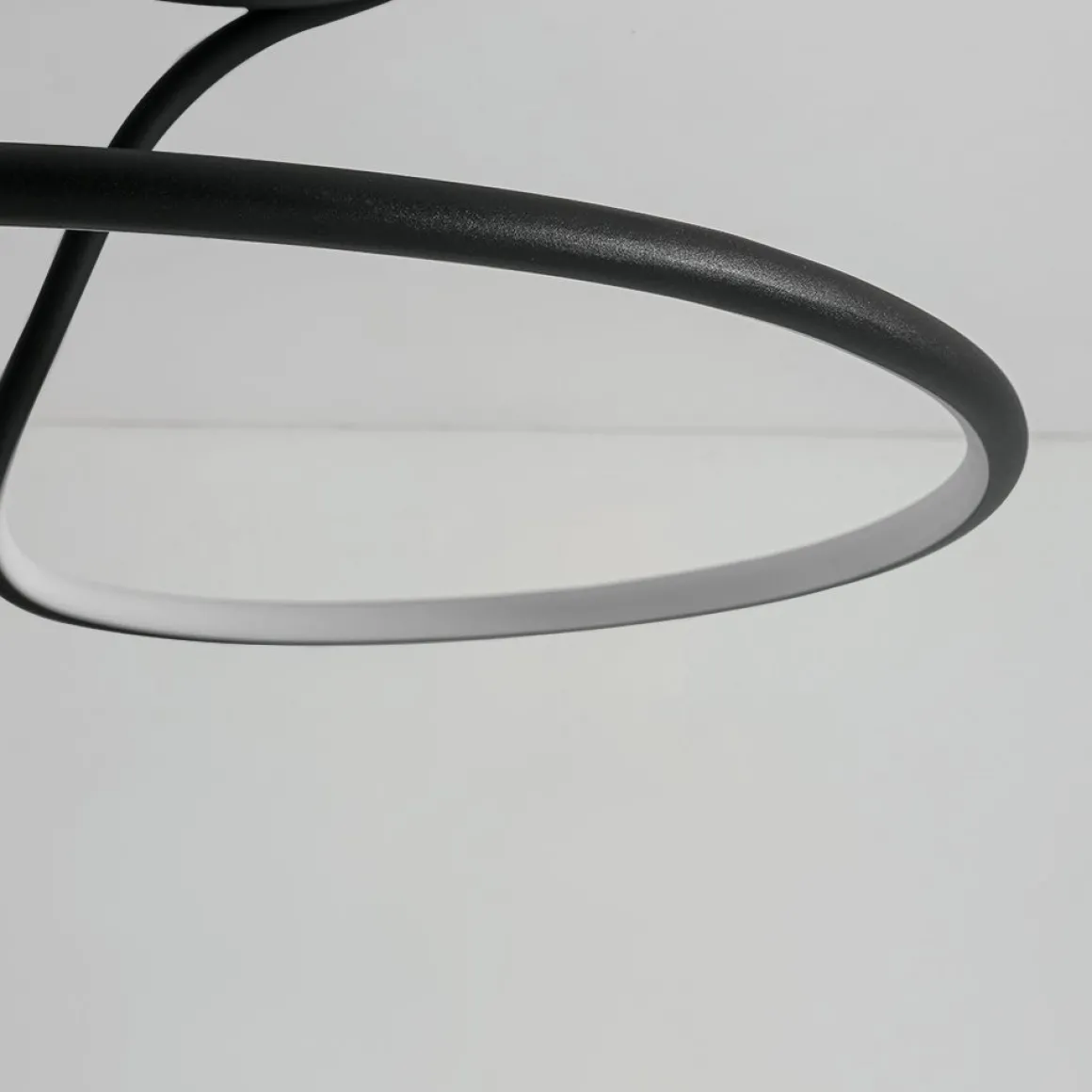 Minimalist Dimmable LED Ribbon Semi Flush Mount DIP Switch
