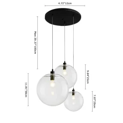 Minimalist Glass Globe Pendant Light