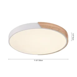 Minimalist LED Flush Mount Drum Light