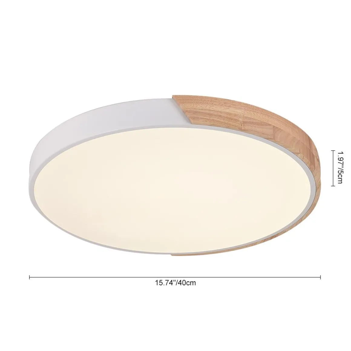Minimalist LED Flush Mount Drum Light