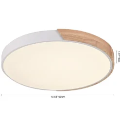 Minimalist LED Flush Mount Drum Light