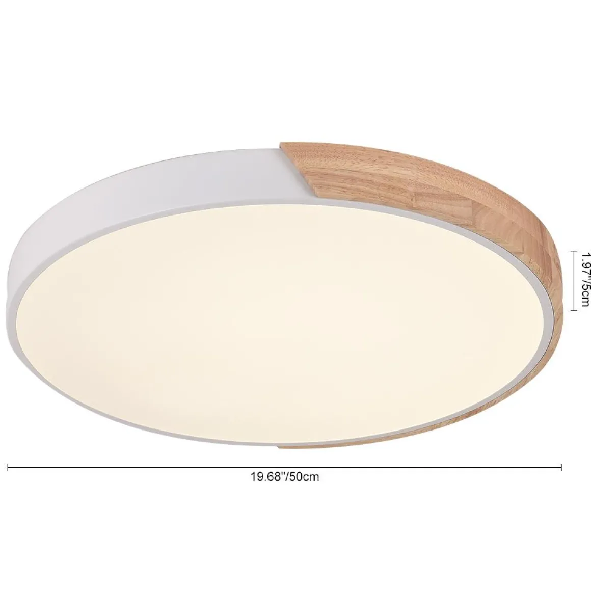 Minimalist LED Flush Mount Drum Light