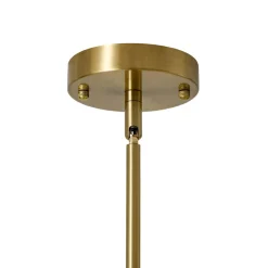 Minimalist 6-Light Metal Round Sputnik Swoop Chandelier