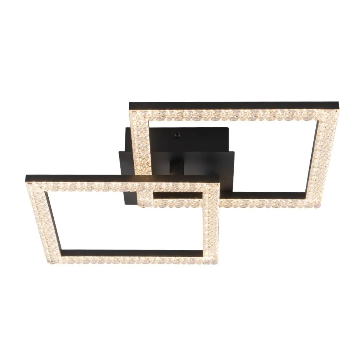 Minimalist 2-light Square Dimmable LED Semi Flush Mount