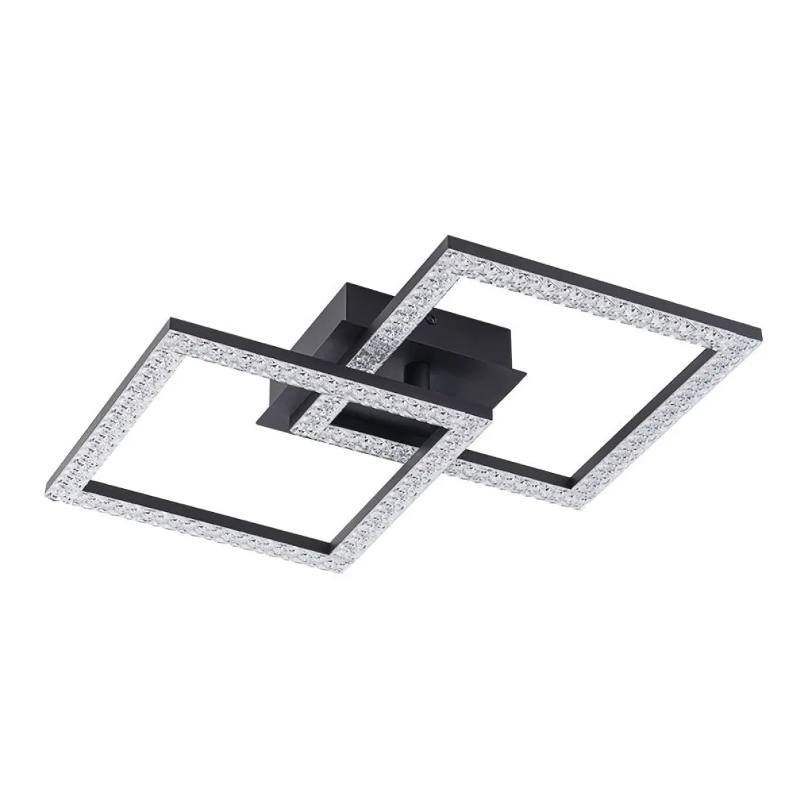 Minimalist 2-light Square Dimmable LED Semi Flush Mount