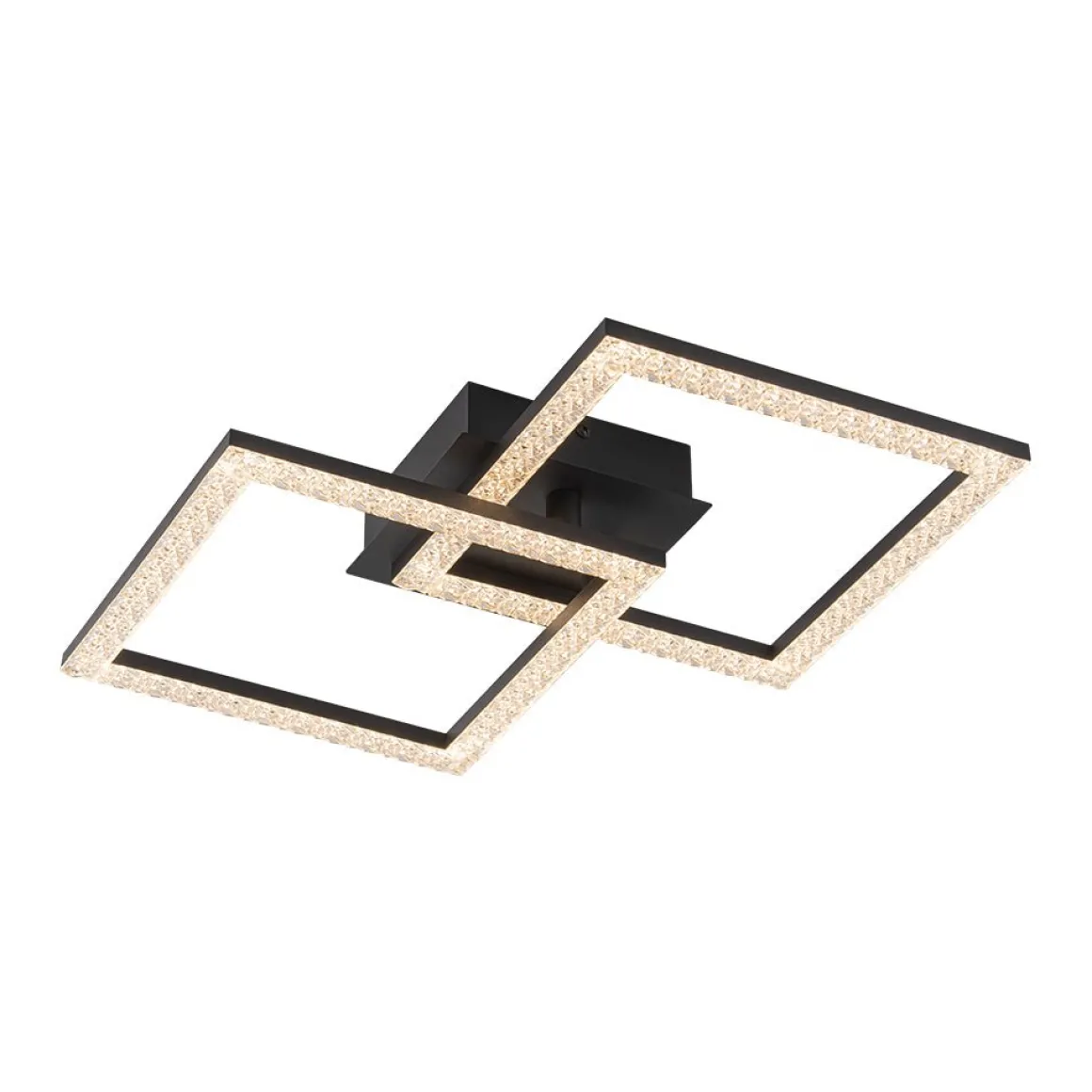 Minimalist 2-light Square Dimmable LED Semi Flush Mount