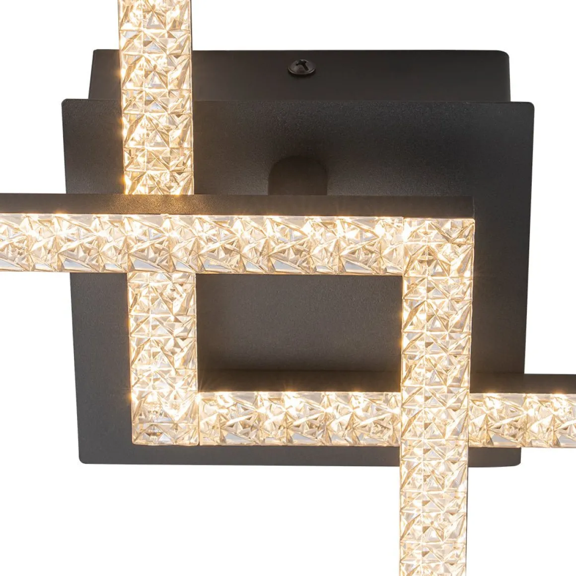 Minimalist 2-light Square Dimmable LED Semi Flush Mount