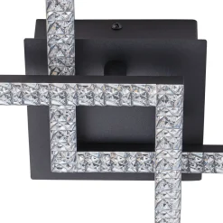 Minimalist 2-light Square Dimmable LED Semi Flush Mount